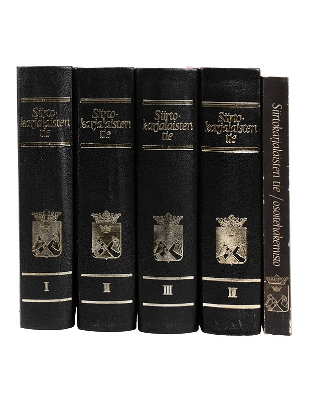 Siirtokarjalaisten tie osa 1-4 ja osoitehakemisto - Historiakirjat - 10105441678 - 0