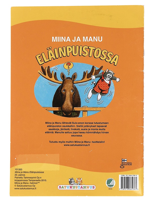 Miina ja Manu eläinpuistossa - Teutori - Lastenkirjat - 10105441684 - 1