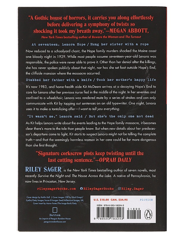 The only one left - Riley Sager - Romaanit ja novellit - 10105441714 - 1