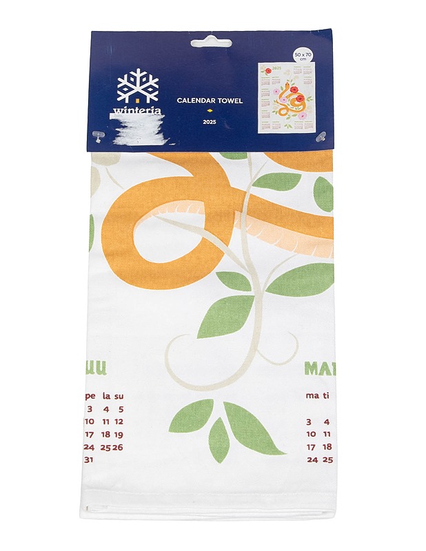WINTERIA 2025 kalenteripyyhe, 50x70 cm - Pyyhkeet - 10105441833 - 0