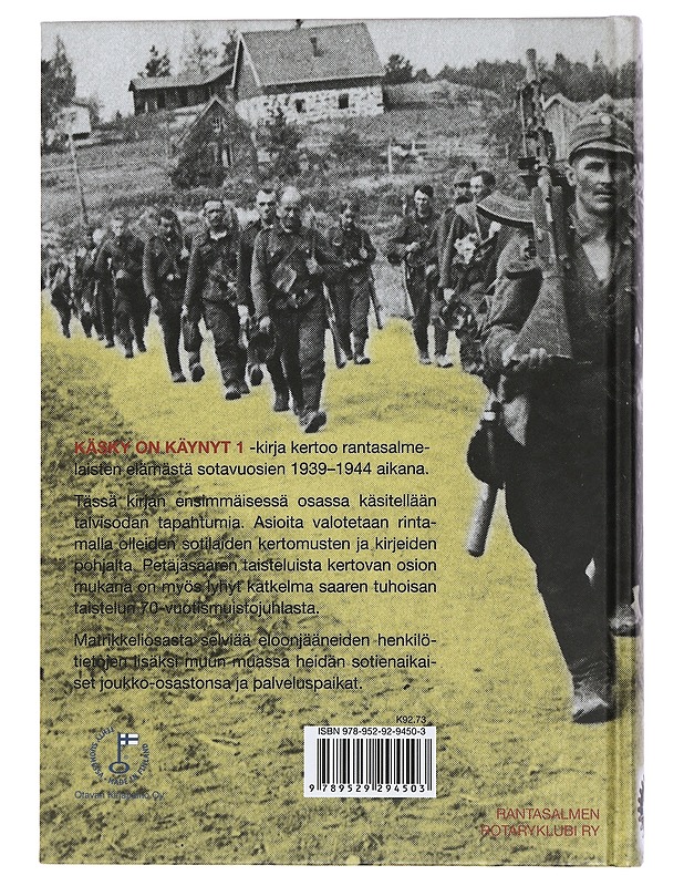 Rantasalmelaisia sodissa 1939-1945. 1, Käsky on käynyt - Vainio, Marjut - Elämäkerrat ja muistelmat - 10105441839 - 1