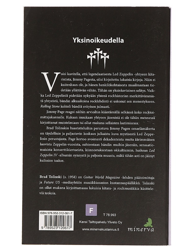Jimmy Page : yksinoikeudella - Tolinski, Brad - Elämäkerrat ja muistelmat - 10105441844 - 1
