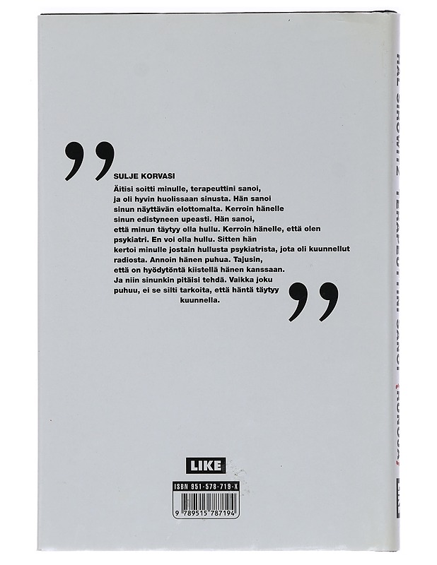 Terapeuttini Sanoi : Runoja - Sirowitz, Hal - Romaanit ja novellit - 10105441847 - 1