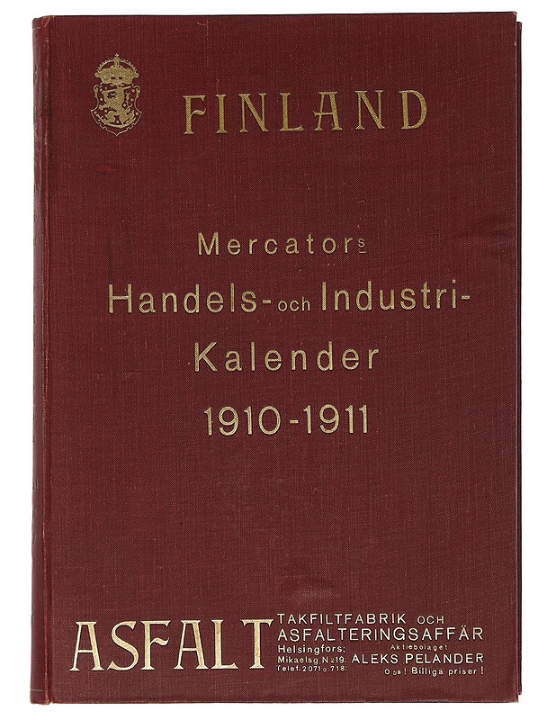 Finland Mercators Handels- och Industrikalender vuosilta 1910–1911, Ex-Libris - Aktiebolaget Index - Tietokirjat ja oppaat - 10105441862 - 0