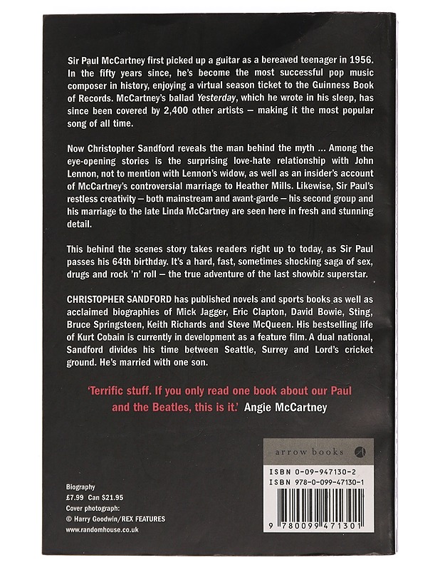 McCartney - Christopher Sandford - Elämäkerrat ja muistelmat - 10105441917 - 1