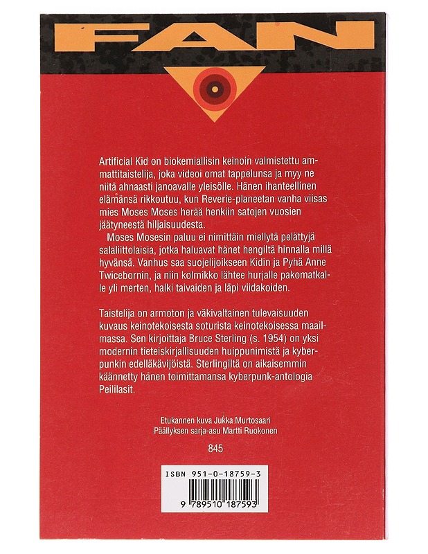 Taistelija - Sterling, Bruce - Fantasia- ja scifi - 10105441928 - 1