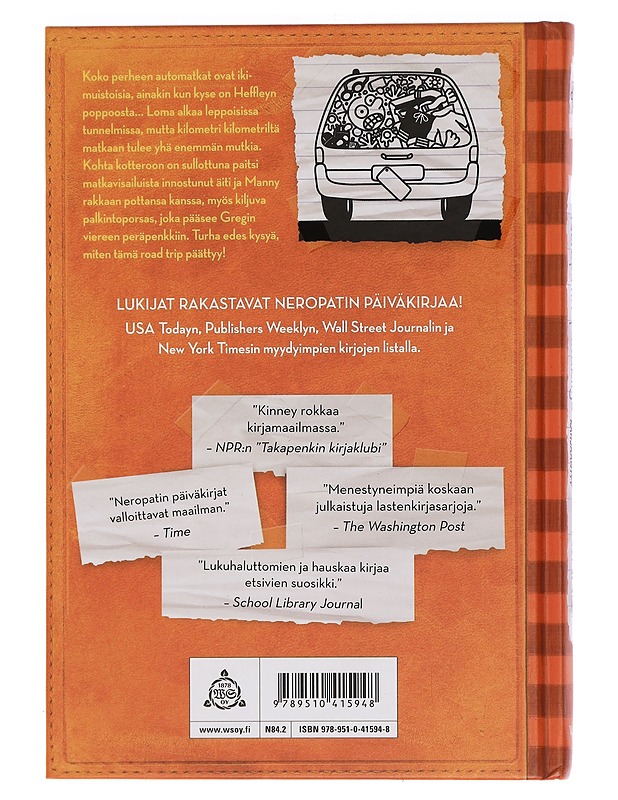 Neropatin päiväkirja 9 : Reissussa rähjääntyy - Kinney, Jeff - Lastenkirjat - 10105441931 - 1