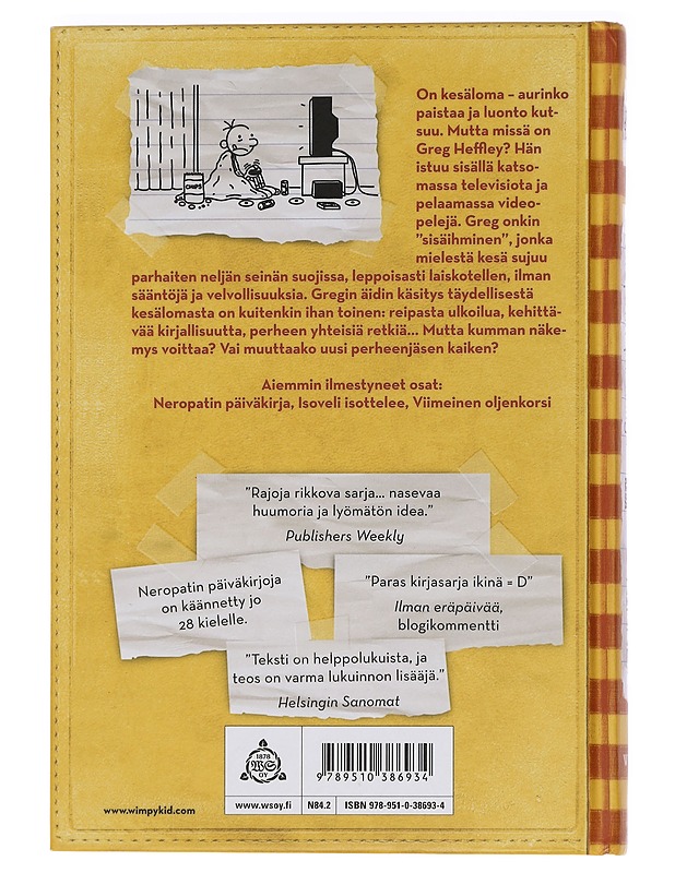 Neropatin päiväkirja 4 : Kovan onnen kesä - Kinney, Jeff - Lastenkirjat - 10105441949 - 1
