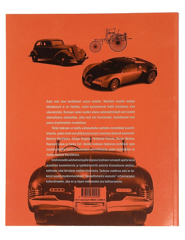 Auto : sata vuotta muotoilua - Sparke, Penny - Historiakirjat - 10105441971 - 1