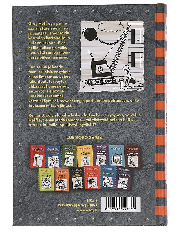 Neropatin päiväkirja 14 : Remppaa pukkaa - Kinney, Jeff - Lastenkirjat - 10105442009 - 1