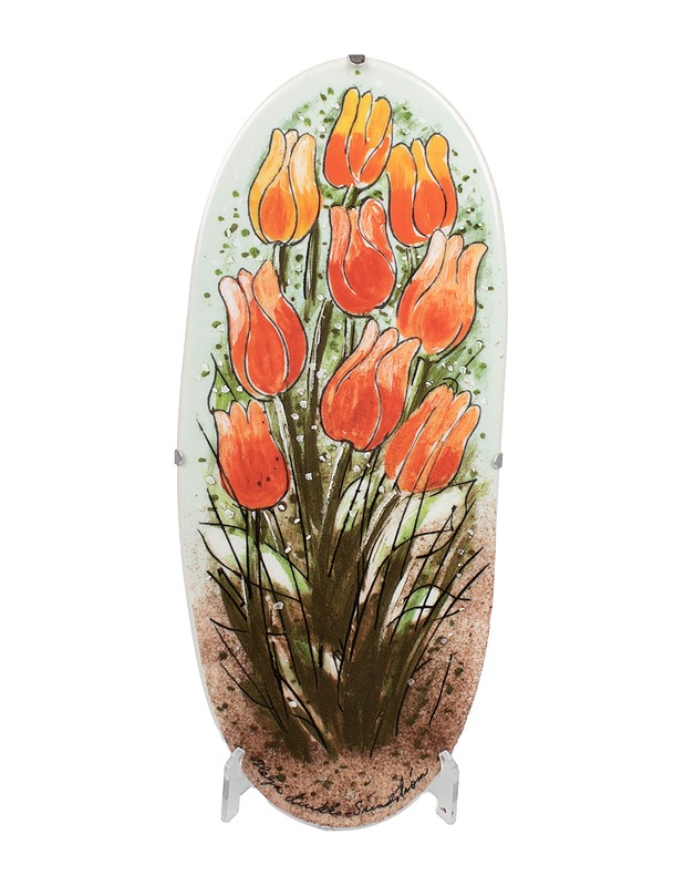 ARABIA Tulppaaneja tulvillaan seinälaatta - Designsuosikit - 10105442058 - 0