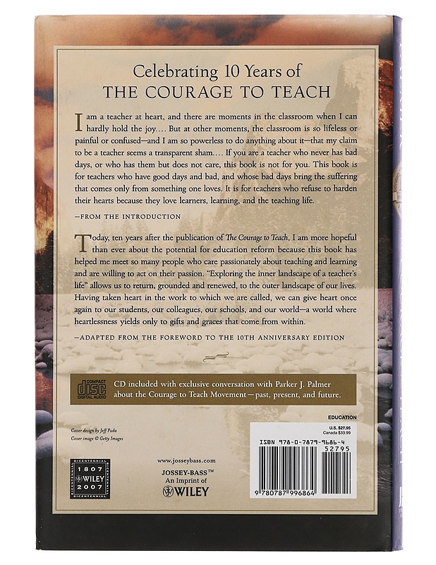 The courage to teach guide for reflection and renewal - Palmer, Parker J. - Romaanit ja novellit - 10105442059 - 1