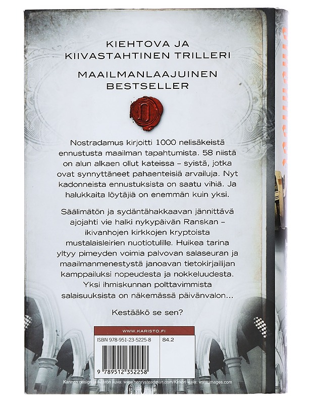 Nostradamuksen aikakirjat - Reading, Mario - Jännitys ja dekkarit - 10105442092 - 1