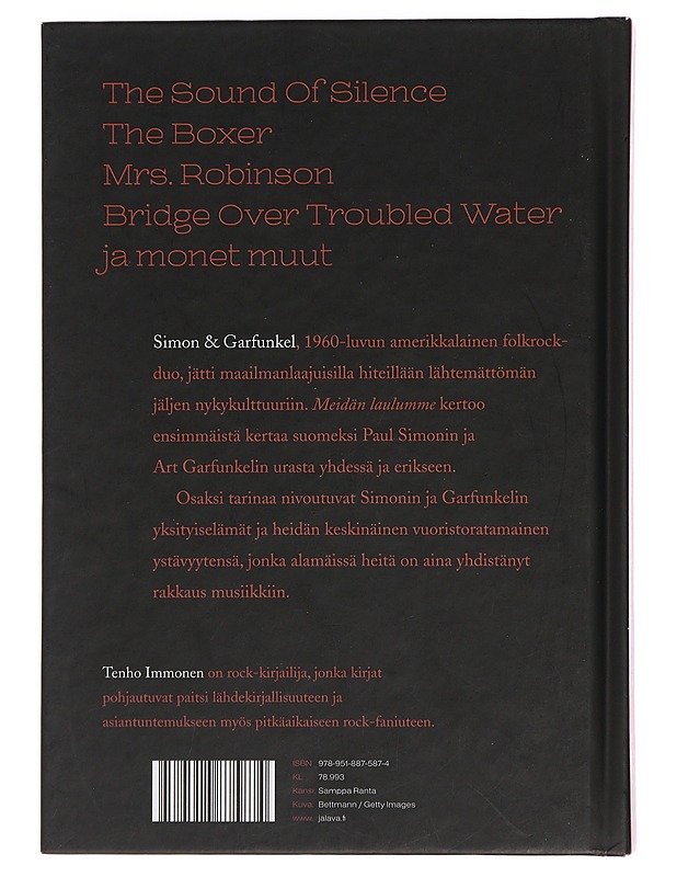 Meidän laulumme : Simon & Garfunkelin tarina - Tenho Immonen - Elämäkerrat ja muistelmat - 10105442129 - 1