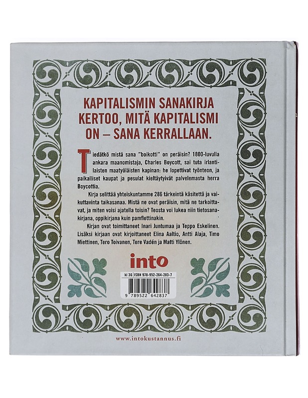 Kapitalismin sanakirja - Eskelinen, Teppo - Tietokirjat ja oppaat - 10105442138 - 1