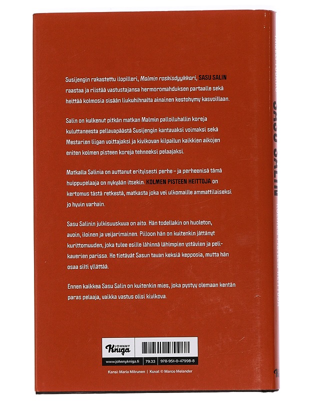 Sasu : kolmen pisteen heittoja - Salin, Sasu - Elämäkerrat ja muistelmat - 10105442158 - 1