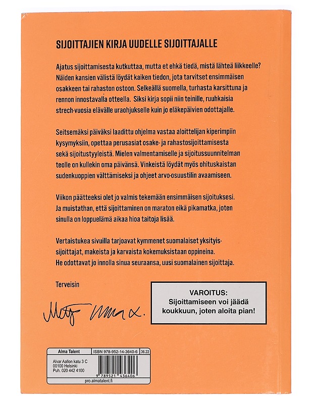 Sijoittajaksi 7 päivässä - Mähkä, Merja - Tietokirjat ja oppaat - 10105442160 - 1