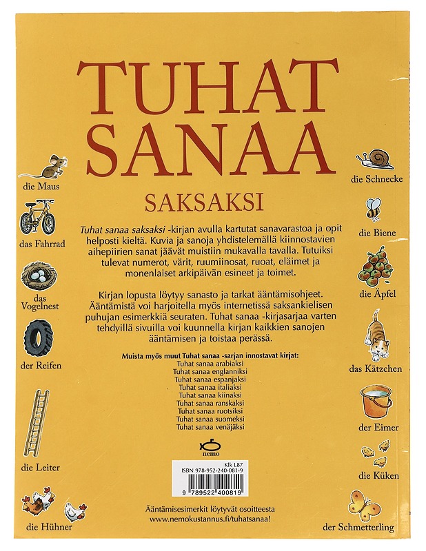 Tuhat sanaa saksaksi - Amery, Heather - Tietokirjat ja oppaat - 10105442165 - 1