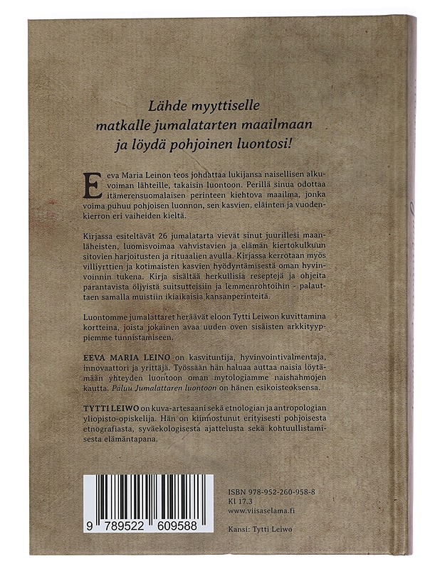 Paluu jumalattaren luontoon : polku pohjoisen voiman ja myyttien juurille - Leino, Eeva Maria - Tietokirjat ja oppaat - 10105442254 - 1