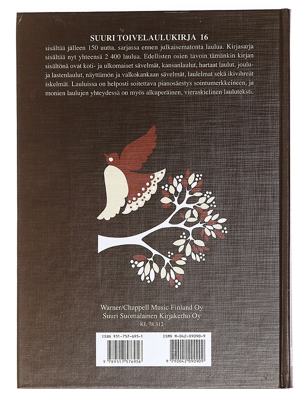 Suuri toivelaulukirja 16 - Henriksson, Raimo - Musiikki- ja elokuvakirjat - 10105442264 - 1