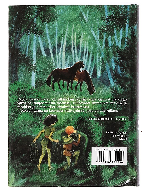 Ronja, ryövärintytär - Astrid Lindgren - Lastenkirjat - 10105442304 - 1