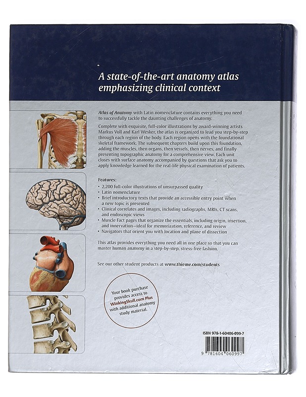Atlas of anatomy - Gilroy, Anne M. - Tietokirjat ja oppaat - 10105442319 - 1