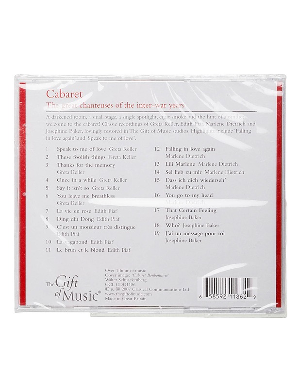 Greta Keller et al. - Cabaret - CD - CD-levyt - 10105442357 - 1