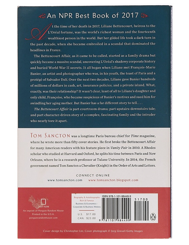 The Bettencourt affair - Tom Sancton - Romaanit ja novellit - 10105442371 - 1