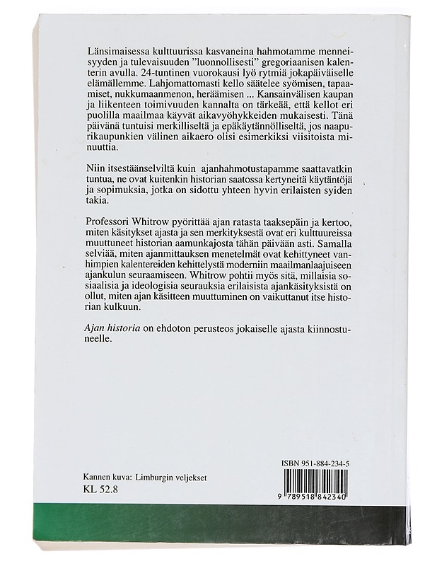 Ajan historia - G. J. Whitrow - Tietokirjat ja oppaat - 10105442378 - 1