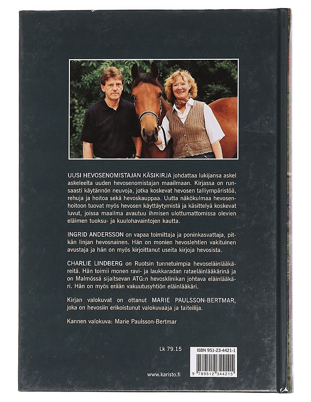 Uusi hevosenomistajan käsikirja - Andersson, Ingrid - Tietokirjat ja oppaat - 10105442398 - 1