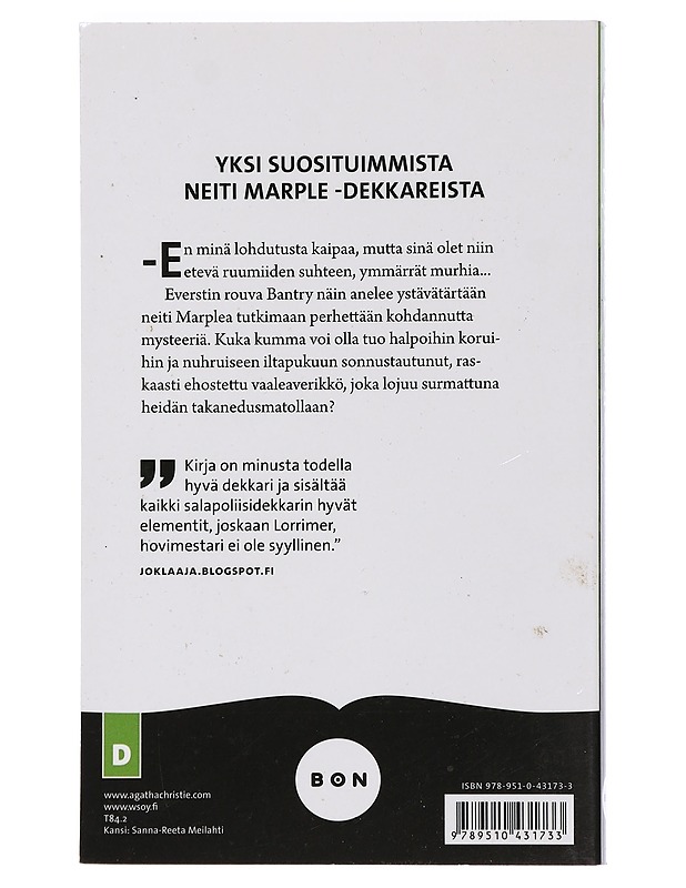 Ruumis kirjastossa - Christie, Agatha - Romaanit ja novellit - 10105442452 - 1