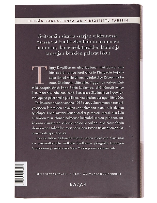 Kuun sisar : Tiggyn tarina - Riley, Lucinda - Romaanit ja novellit - 10105442484 - 1