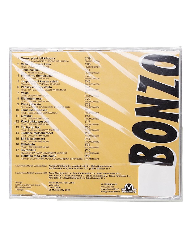 Lauluryhmät Nekut Ja Muut - Bonzo Pieni Leikkihauva - CD - CD-levyt - 10105442486 - 1