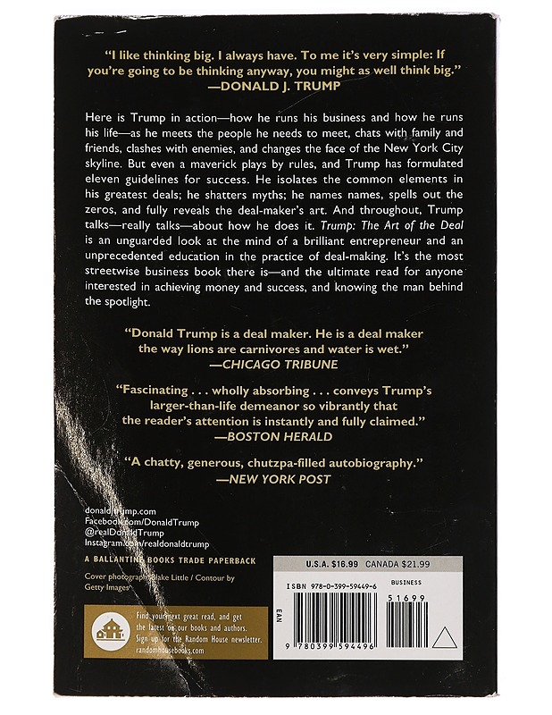 Trump : the art of the deal - Trump, Donald - Elämäkerrat ja muistelmat - 10105442534 - 1