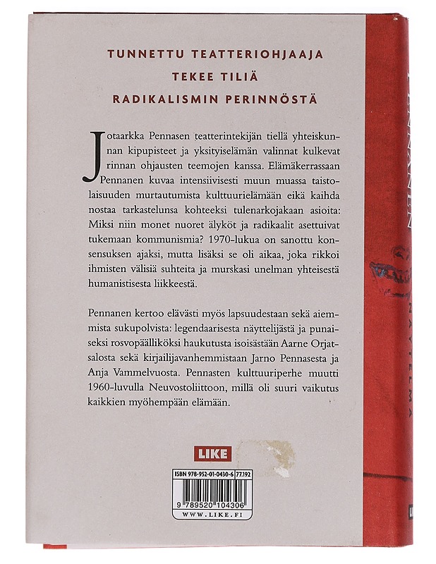 Elämää pienempi näytelmä - Pennanen, Jotaarkka - Elämäkerrat ja muistelmat - 10105442552 - 1