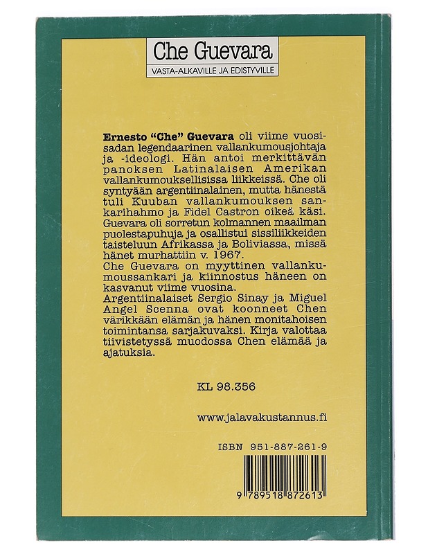 Che Guevara vasta-alkaville ja edistyville - Sinay, Sergio - Elämäkerrat ja muistelmat - 10105442555 - 1