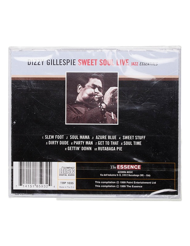Dizzy Gillespie - Sweet Soul Live - CD-levyt - 10105442560 - 1