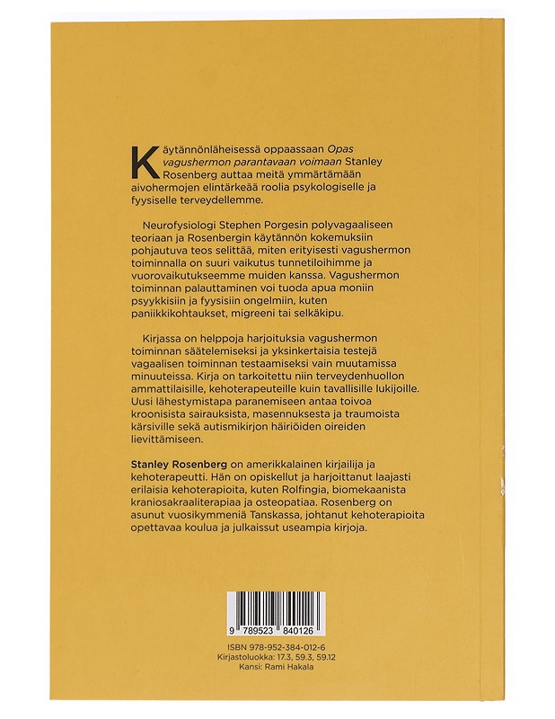 Opas vagushermon parantavaan voimaan - Rosenberg, Stanley - Tietokirjat ja oppaat - 10105442591 - 1