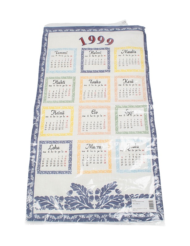 Kalenteripyyhe 1999, 40 x 72 cm - Keittiötekstiilit - 10105442711 - 0