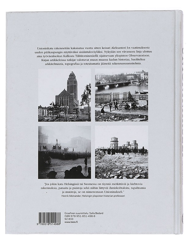 Unioninakseli : pääkaupungin läpileikkaus - Meinander, Henrik - Historiakirjat - 10105442724 - 1