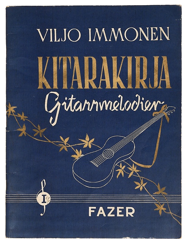 Kitarakirja, kokoelma kitarasooloja - Viljo Immonen - Musiikki- ja elokuvakirjat - 10105442761 - 0