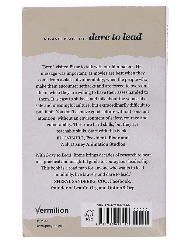 Dare to lead : brave work, tough conversations, whole hearts - Brown, Brené - Tietokirjat ja oppaat - 10105442768 - 1