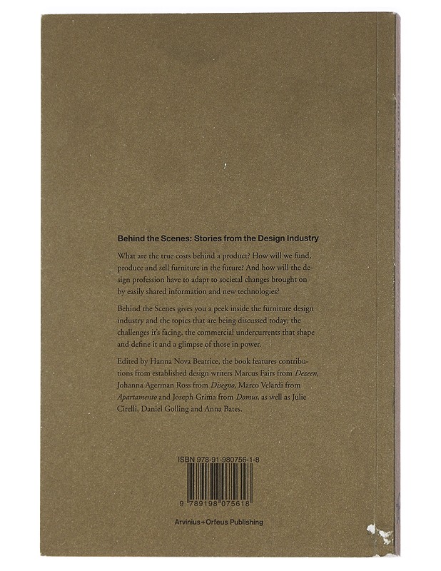 Behind the Scenes - Hanna Nova Beatrice - Tietokirjat ja oppaat - 10105442780 - 1