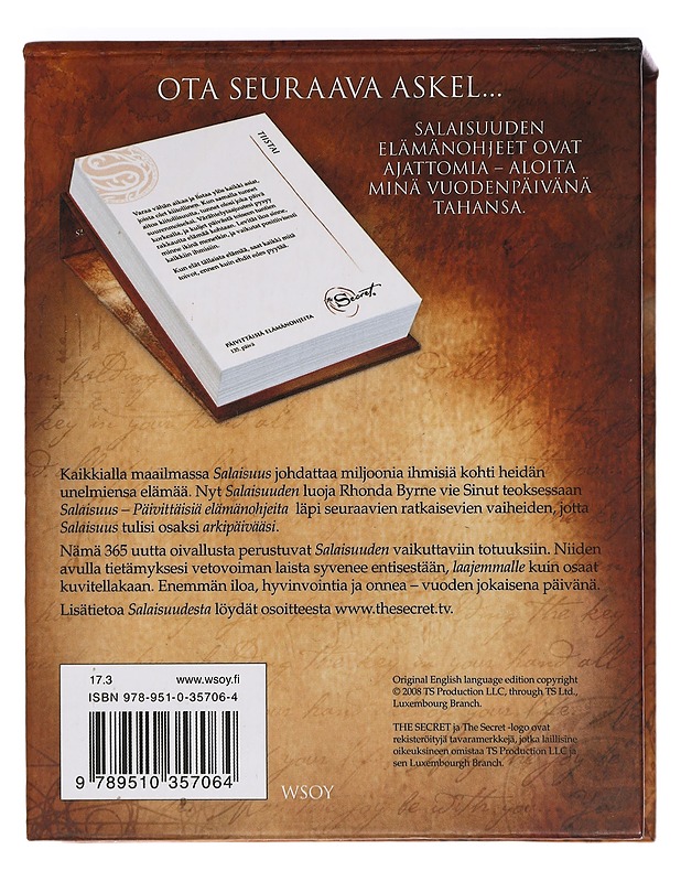 Salaisuus : päivittäisiä elämänohjeita - Byrne, Rhonda - Tietokirjat ja oppaat - 10105442840 - 1