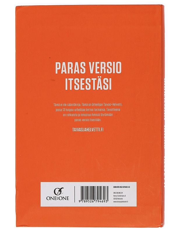 Urheilijan Taivas+helvetti : paras versio itsestäsi - Hämäläinen, Karo - Elämäkerrat ja muistelmat - 10105442870 - 1