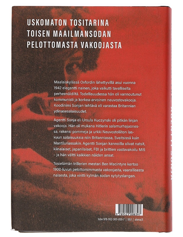 Agentti Sonja : äiti, sotilas, rakastajatar, vakooja - Macintyre, Ben - Jännitys ja dekkarit - 10105442888 - 1