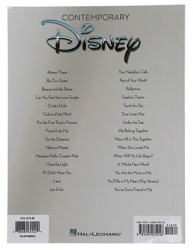 Contemporary Disney : easy guitar with notes & tab - Tietokirjat ja oppaat - 10105442894 - 1