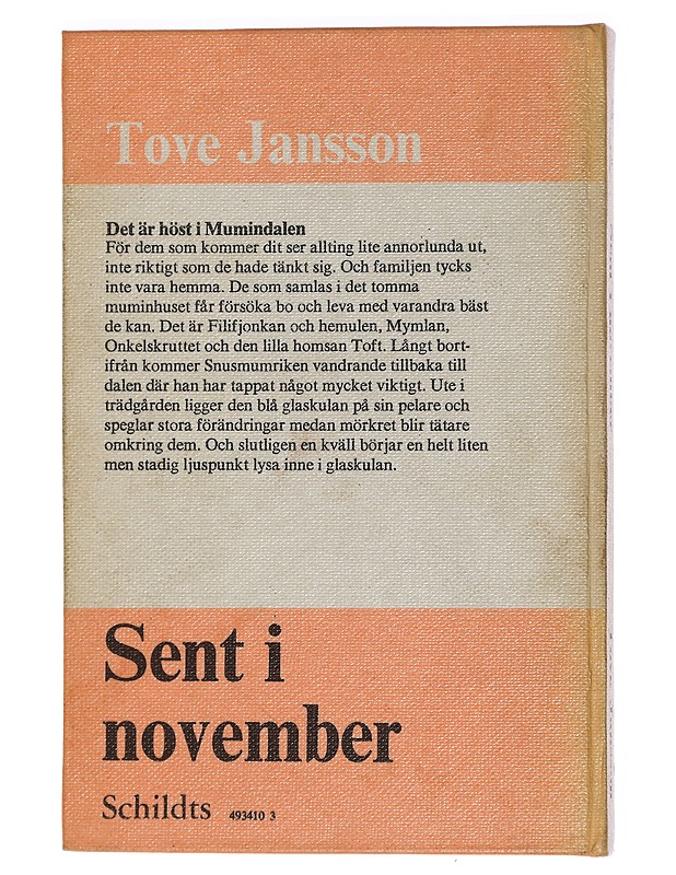 Sent i november - Tove Jansson - Kaunokirjallisuus - 10105442923 - 1