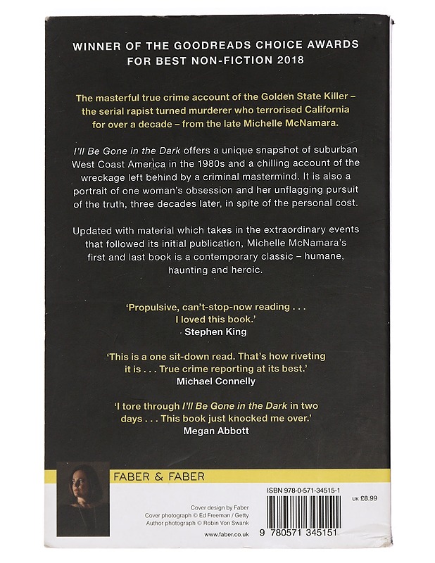 I'll be gone in the dark : one woman's obsessive search for the Golden State Killer - Michelle McNamara - Elämäkerrat ja muistelmat - 10105442947 - 1