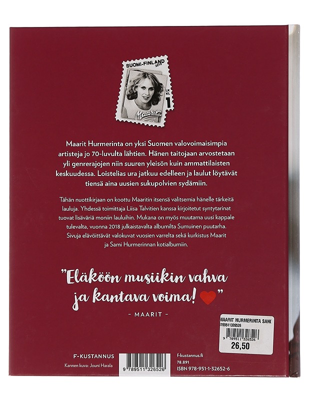 Maarit Hurmerinta : sanoin ja sävelin - Leskelä, Ari - Elämäkerrat ja muistelmat - 10105442948 - 1